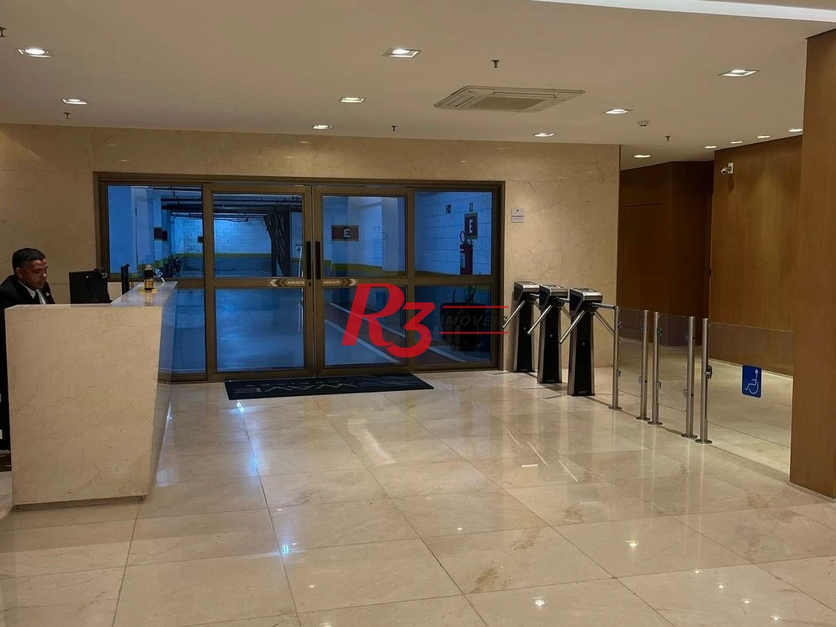 Sala para alugar, 43 m² por R$ 3.000,00/mês - Valongo - Santos/SP