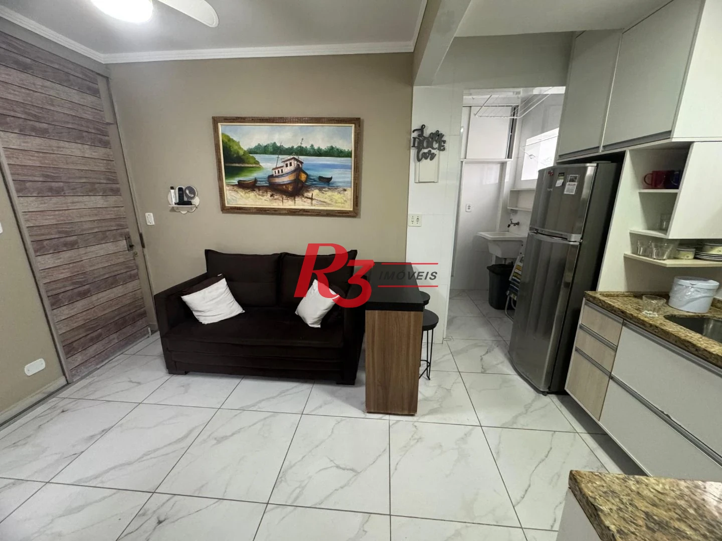 Apartamento com 2 dormitórios à venda, 46 m² por R$ 450.000,00 - José Menino - Santos/SP