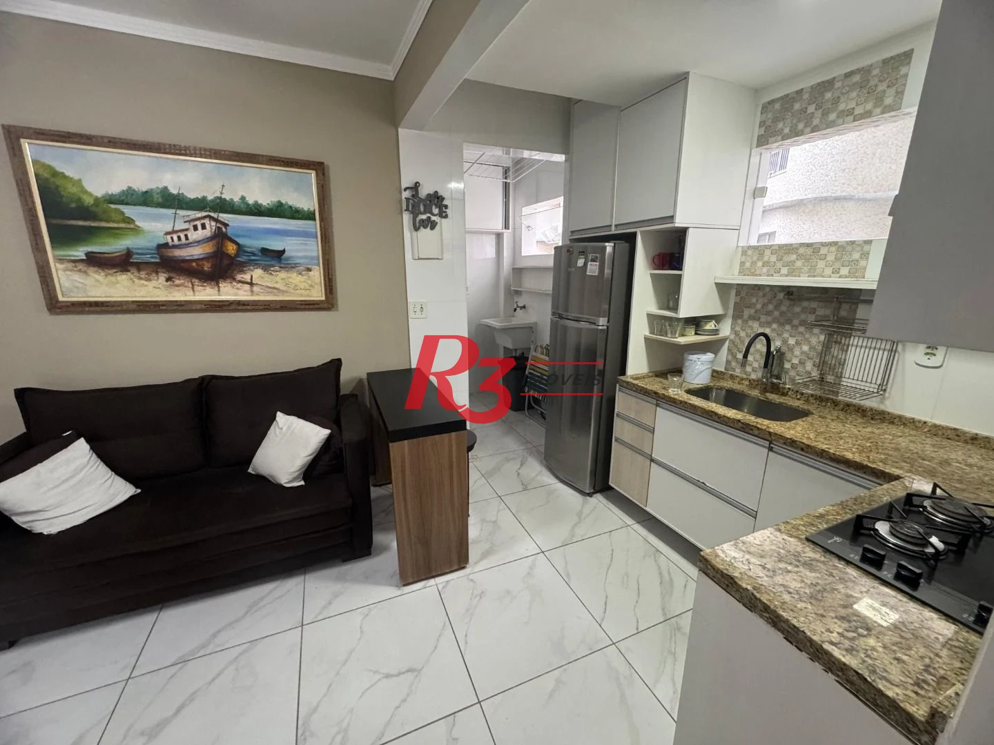 Apartamento com 2 dormitórios à venda, 46 m² por R$ 450.000,00 - José Menino - Santos/SP