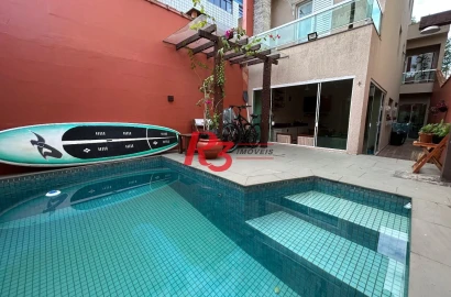 Sobrado à venda, 180 m² por R$ 1.500.000,00 - Aparecida - Santos/SP