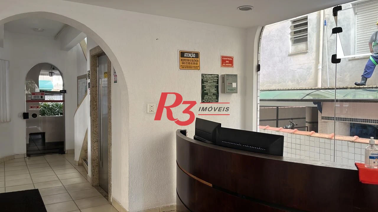 Apartamento com 1 dormitório para alugar, 42 m² por R$ 3.700,02/mês - Boqueirão - Santos/SP