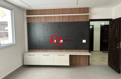 Apartamento com 4 quartos para alugar, 130 m² por R$ 7.700/mês - Embaré - Santos/SP
