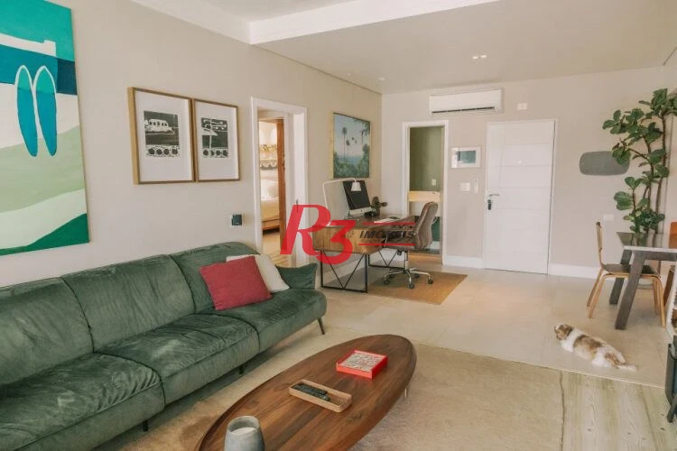 Apartamento com 3 dormitórios para alugar, 165 m² por R$ 21.800,00/mês - Ponta da Praia - Santos/SP