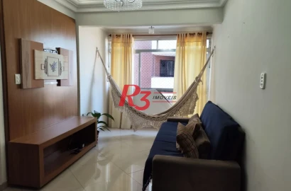 Apartamento com 2 dormitórios para alugar, 70 m² por R$ 3.800,00/mês - Encruzilhada - Santos/SP
