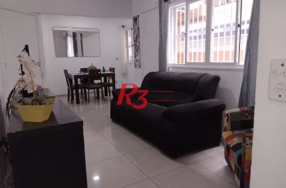 Apartamento com 3 dormitórios à venda, 90 m² por R$ 580.000,00 - Embaré - Santos/SP