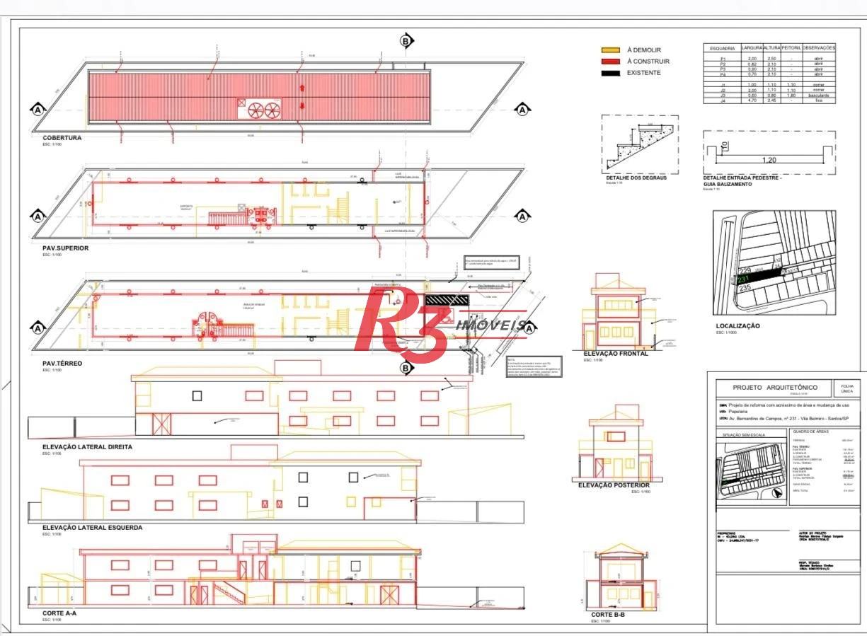 Loja para alugar, 397 m² por R$ 20.919,00/mês - Campo Grande - Santos/SP