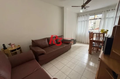Apartamento com 1 dormitório à venda, 69 m² por R$ 320.000,00 - Gonzaga - Santos/SP