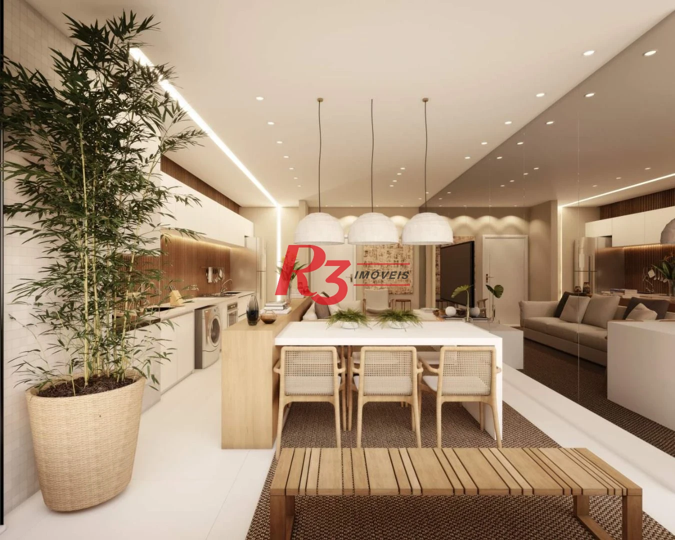 Apartamento com 2 dormitórios à venda, 72 m² por R$ 720.000,00 - Encruzilhada - Santos/SP