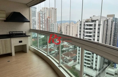 Apartamento com 3 quartos à venda, 124 m² por R$ 1.700.000 - Boqueirão - Santos/SP