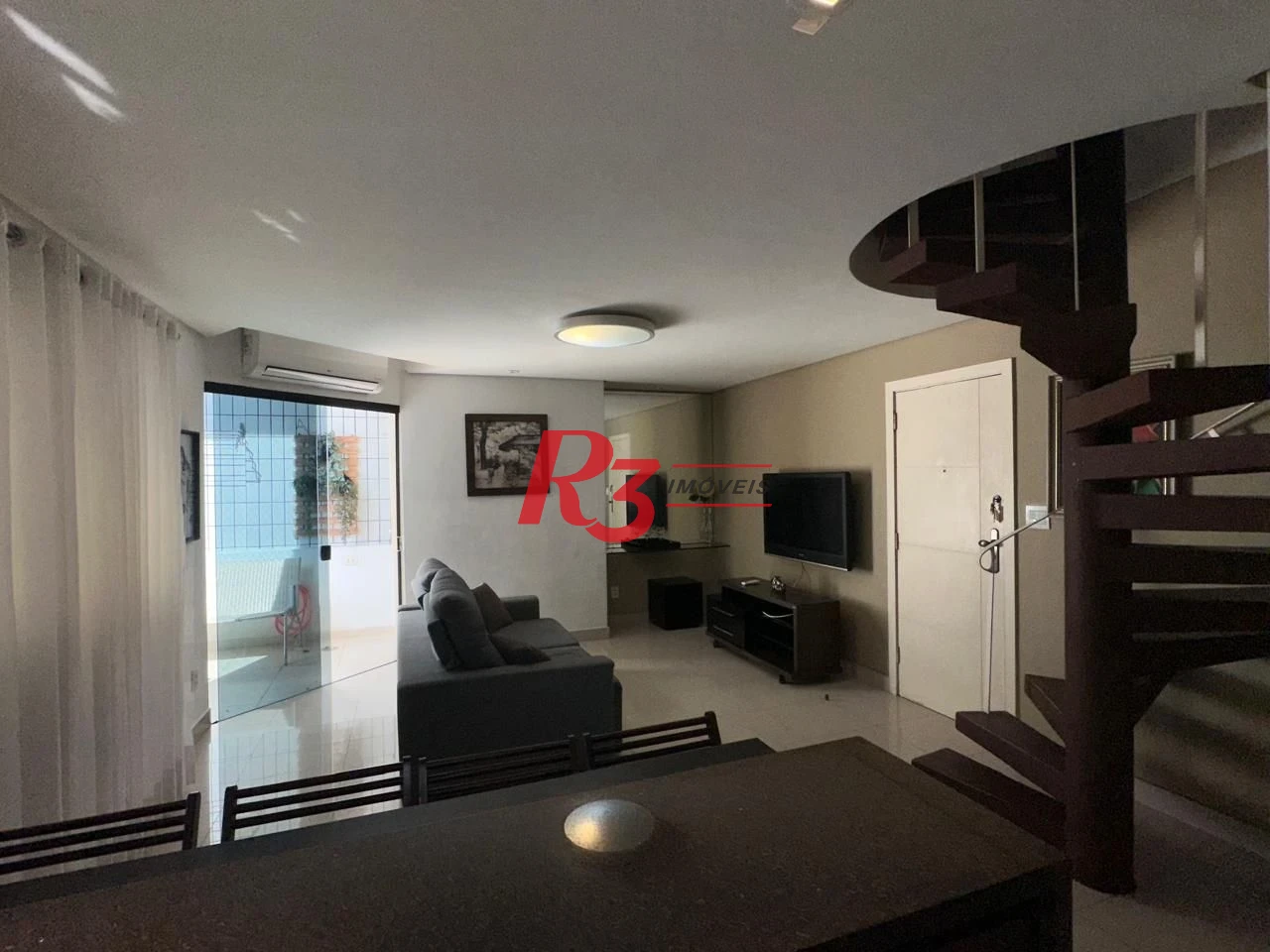 Apartamento Duplex com 1 dormitório à venda, 83 m² por R$ 710.000,00 - Ponta da Praia - Santos/SP