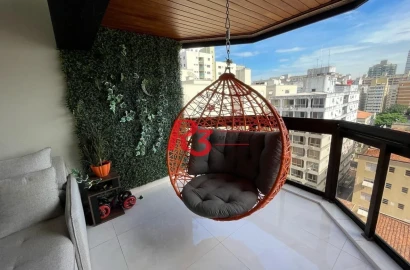 Cobertura com 4 dormitórios à venda, 198 m² por R$ 1.900.000,00 - Aparecida - Santos/SP