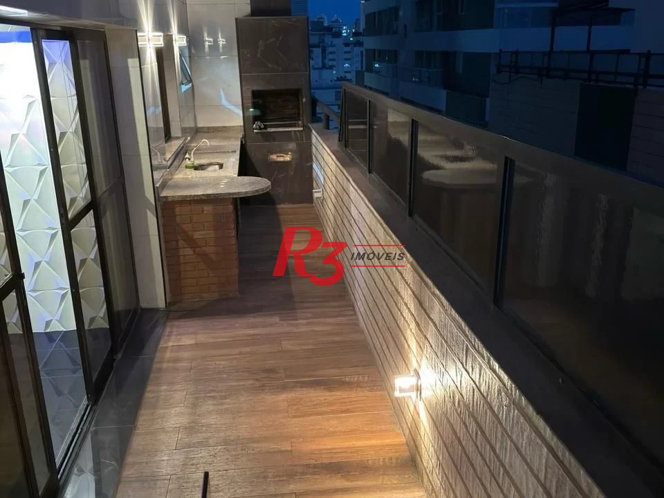 Cobertura com 4 dormitórios à venda, 198 m² por R$ 1.900.000,00 - Aparecida - Santos/SP
