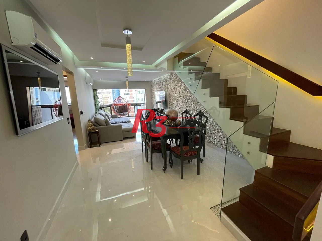 Cobertura com 4 dormitórios à venda, 198 m² por R$ 1.900.000,00 - Aparecida - Santos/SP