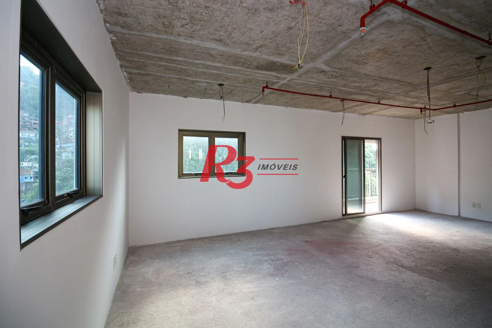 Sala, 66 m² - venda por R$ 320.000,00 ou aluguel por R$ 3.000,00/mês - Valongo - Santos/SP