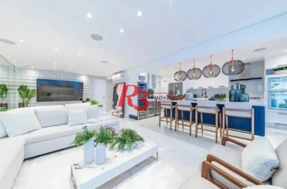 Apartamento com 3 suítes à venda, 184 m² por R$ 3.990.000 - Boqueirão - Santos/SP