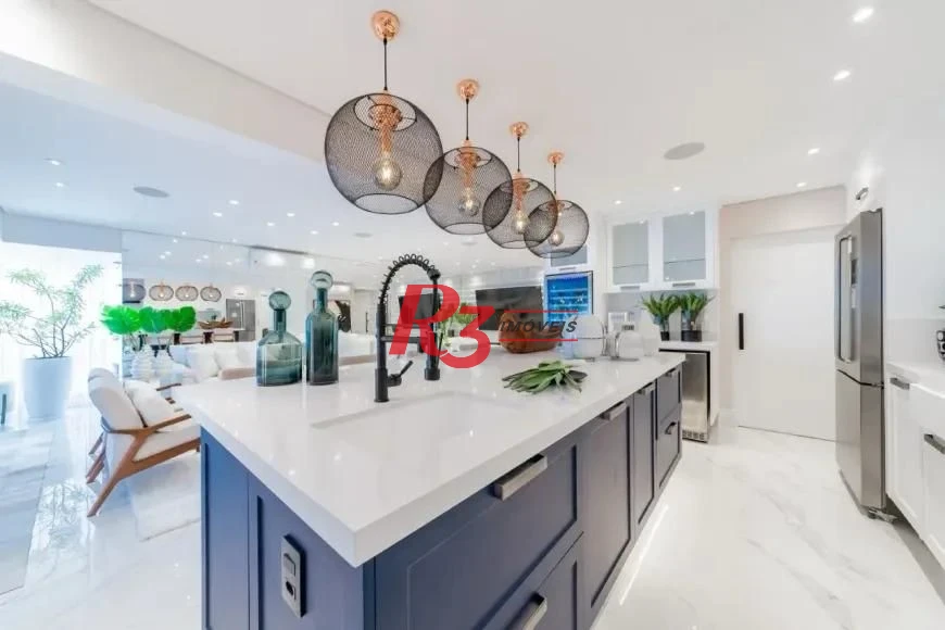 Apartamento com 3 suítes à venda, 184 m² por R$ 3.990.000 - Boqueirão - Santos/SP