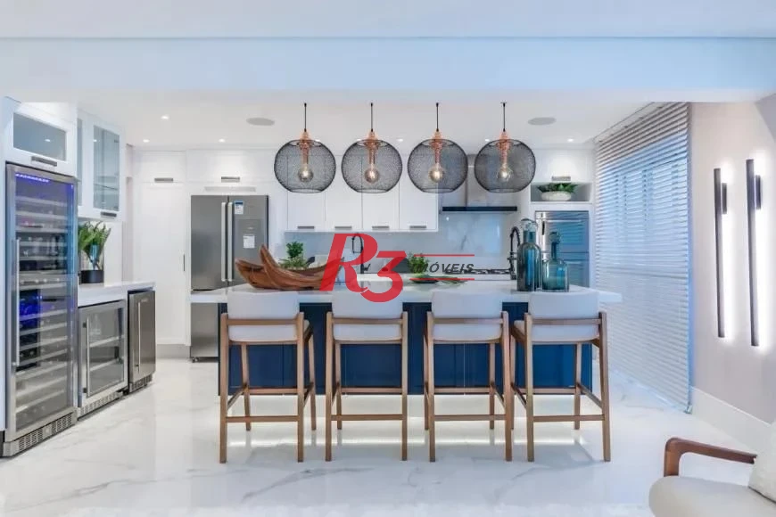 Apartamento com 3 suítes à venda, 184 m² por R$ 3.990.000 - Boqueirão - Santos/SP