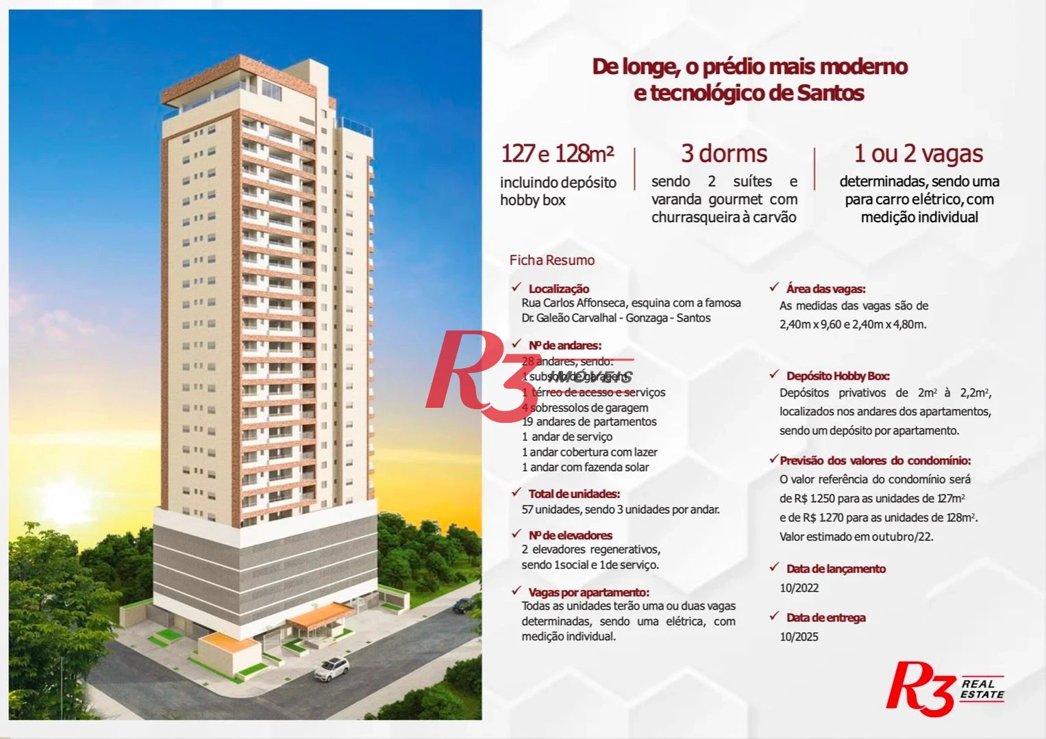 Apartamento com 3 dormitórios à venda, 124 m² por R$ 3.000.000,00 - Gonzaga - Santos/SP
