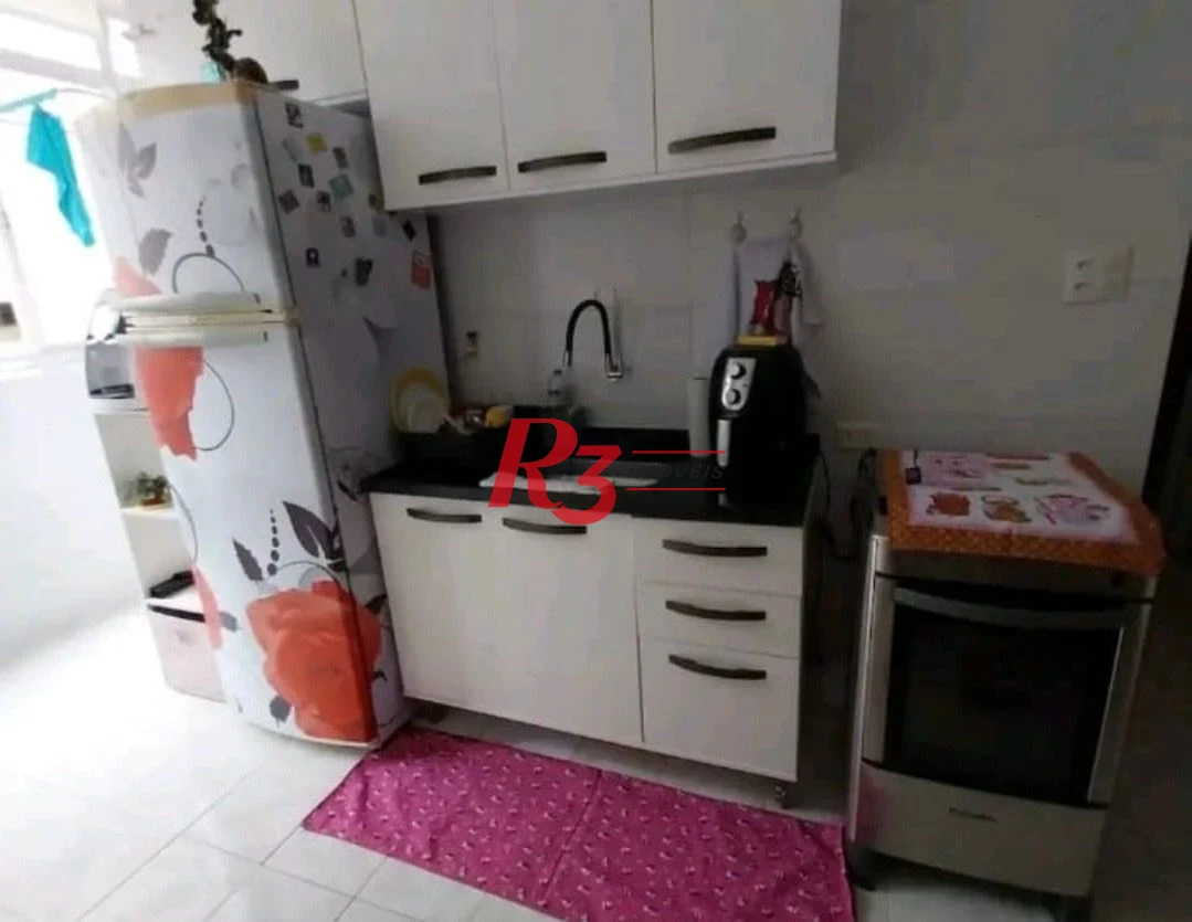 Apartamento com 1 dormitório para alugar, 46 m² por R$ 3.000,00/mês - Aparecida - Santos/SP