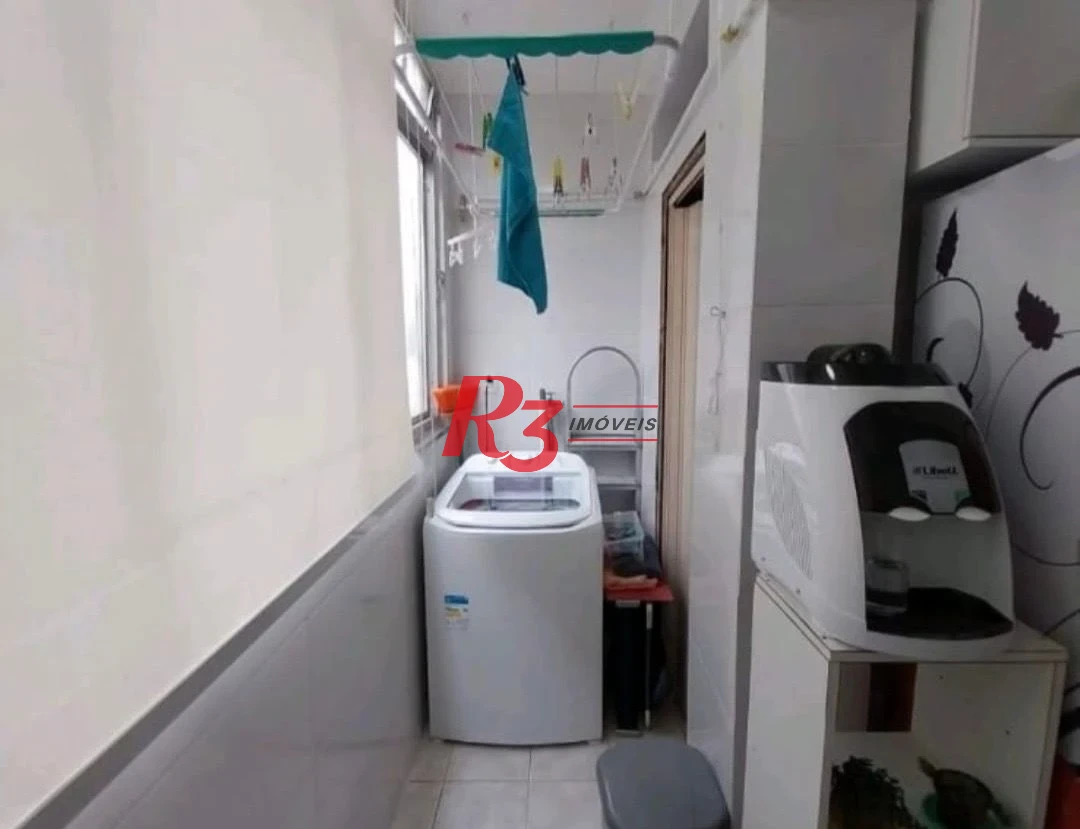 Apartamento com 1 dormitório para alugar, 46 m² por R$ 3.000,00/mês - Aparecida - Santos/SP