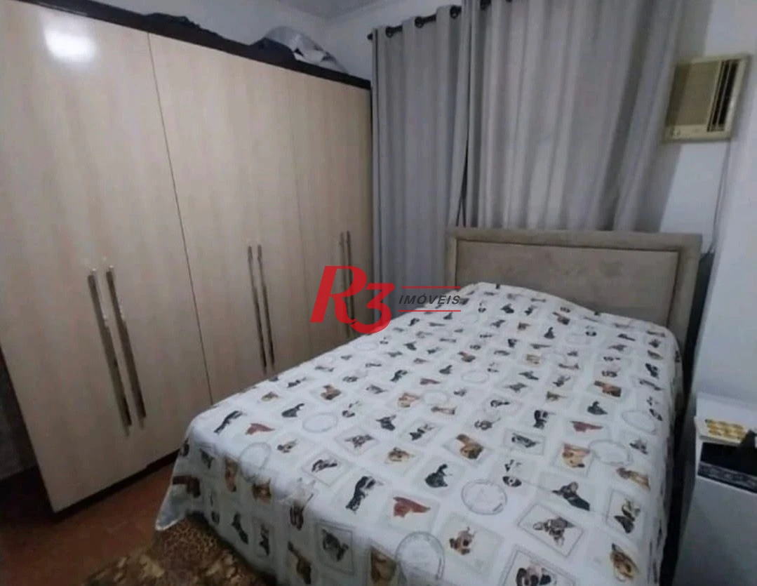 Apartamento com 1 dormitório para alugar, 46 m² por R$ 3.000,00/mês - Aparecida - Santos/SP