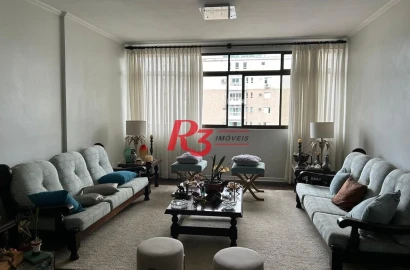 Apartamento com 3 dormitórios à venda, 150 m² por R$ 854.000,00 - Boqueirão - Santos/SP
