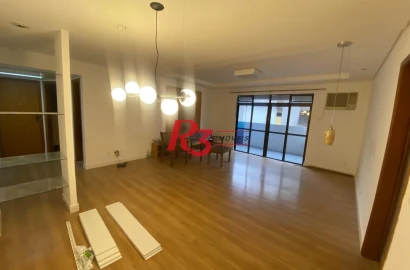 Apartamento com 3 dormitórios para alugar, 160 m² por R$ 7.500,00/mês - Gonzaga - Santos/SP