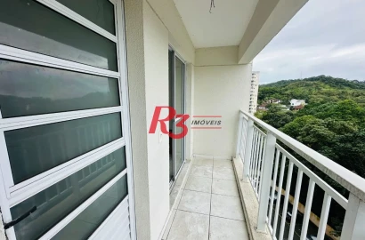 Apartamento com 2 dormitórios à venda, 52 m² por R$ 345.000,00 - Morro de Nova Cintra - Santos/SP