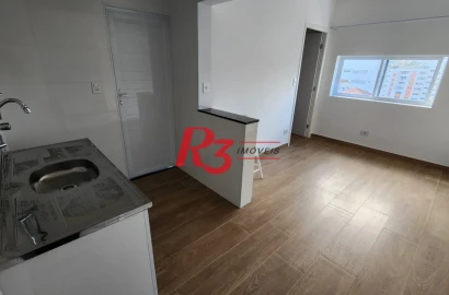 Studio à venda, 39 m² por R$ 395.000,00 - Gonzaga - Santos/SP