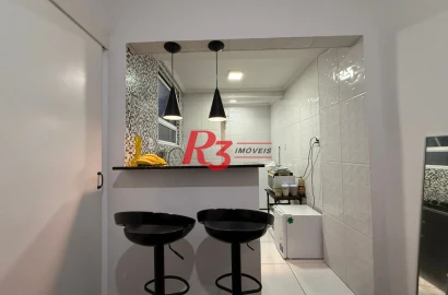 Apartamento com 1 dormitório à venda, 35 m² por R$ 335.000,00 - Gonzaga - Santos/SP