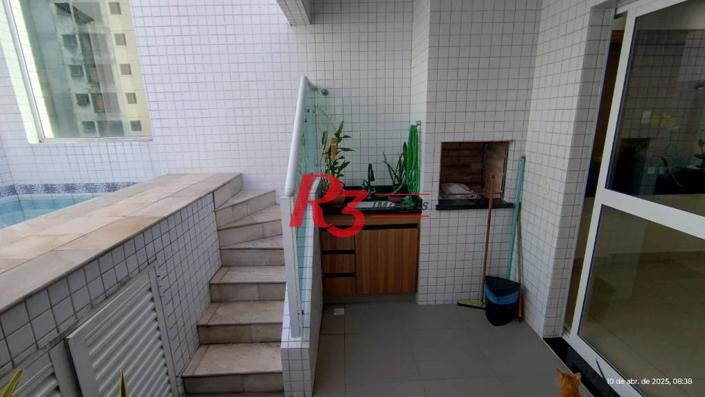 Cobertura com 2 dormitórios à venda, 109 m² por R$ 945.000,00 - Marapé - Santos/SP