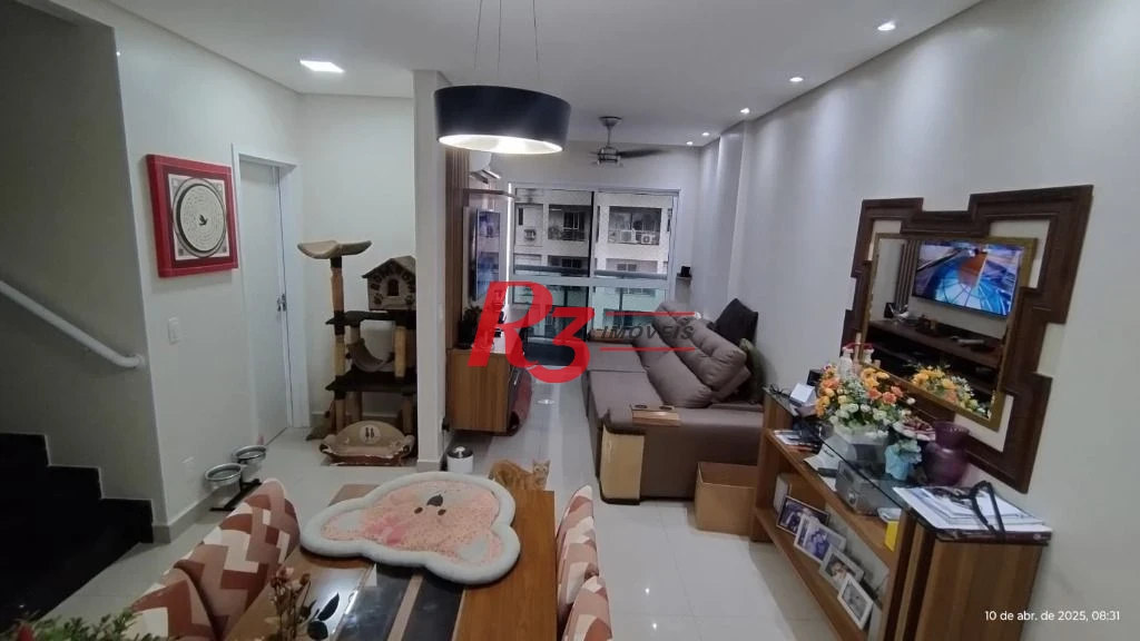 Cobertura com 2 dormitórios à venda, 109 m² por R$ 945.000,00 - Marapé - Santos/SP