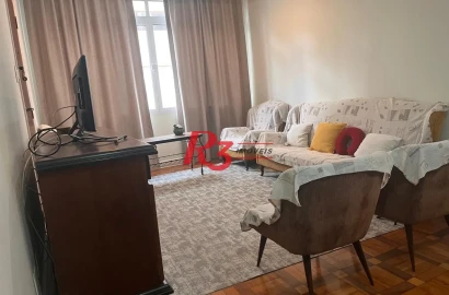 Apartamento com 2 dormitórios para alugar, 98 m² por R$ 3.990,00/mês - Gonzaga - Santos/SP