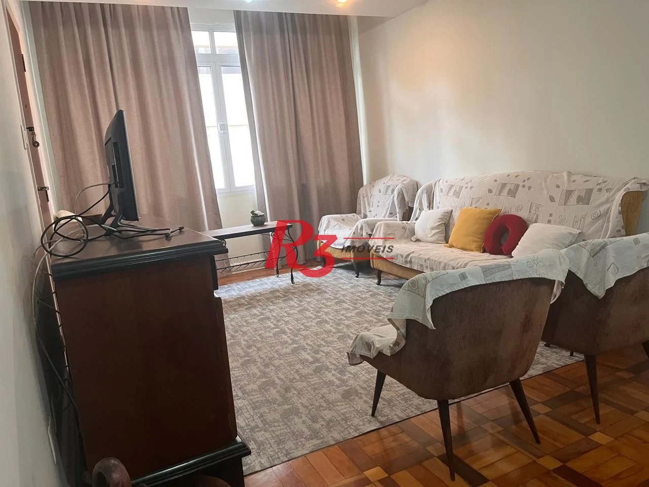 Apartamento com 2 dormitórios para alugar, 98 m² por R$ 3.990,00/mês - Gonzaga - Santos/SP