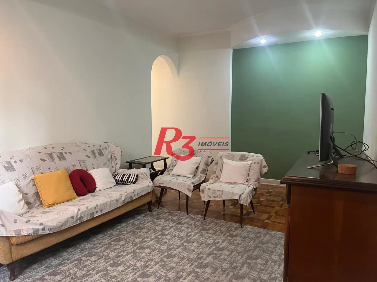 Apartamento com 2 dormitórios para alugar, 98 m² por R$ 3.990,00/mês - Gonzaga - Santos/SP