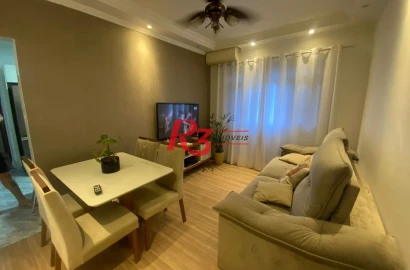 Apartamento com 2 dormitórios à venda, 67 m² por R$ 375.000,00 - Marapé - Santos/SP