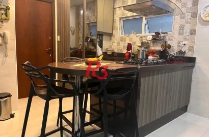 Apartamento com 3 dormitórios à venda, 120 m² por R$ 739.000,00 - Gonzaga - Santos/SP