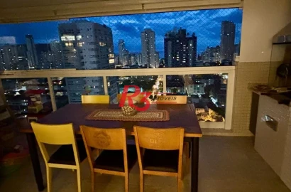Apartamento com 3 dormitórios à venda, 131 m² por R$ 1.980.000,00 - Embaré - Santos/SP