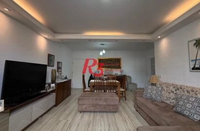 Apartamento com 1 dormitório para alugar, 65 m² por R$ 3.500,00/mês - Pompéia - Santos/SP