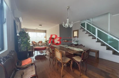 Cobertura com 4 dormitórios à venda, 255 m² por R$ 1.900.000,00 - Boqueirão - Santos/SP