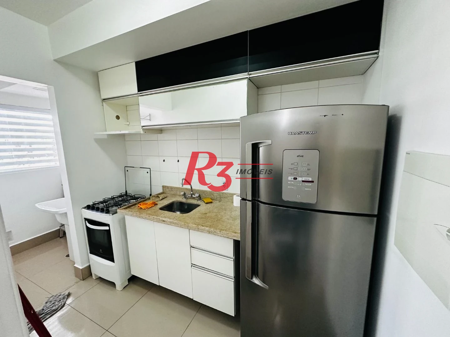 Apartamento com 1 dormitório para alugar, 47 m² por R$ 4.300,00/mês - Boqueirão - Santos/SP