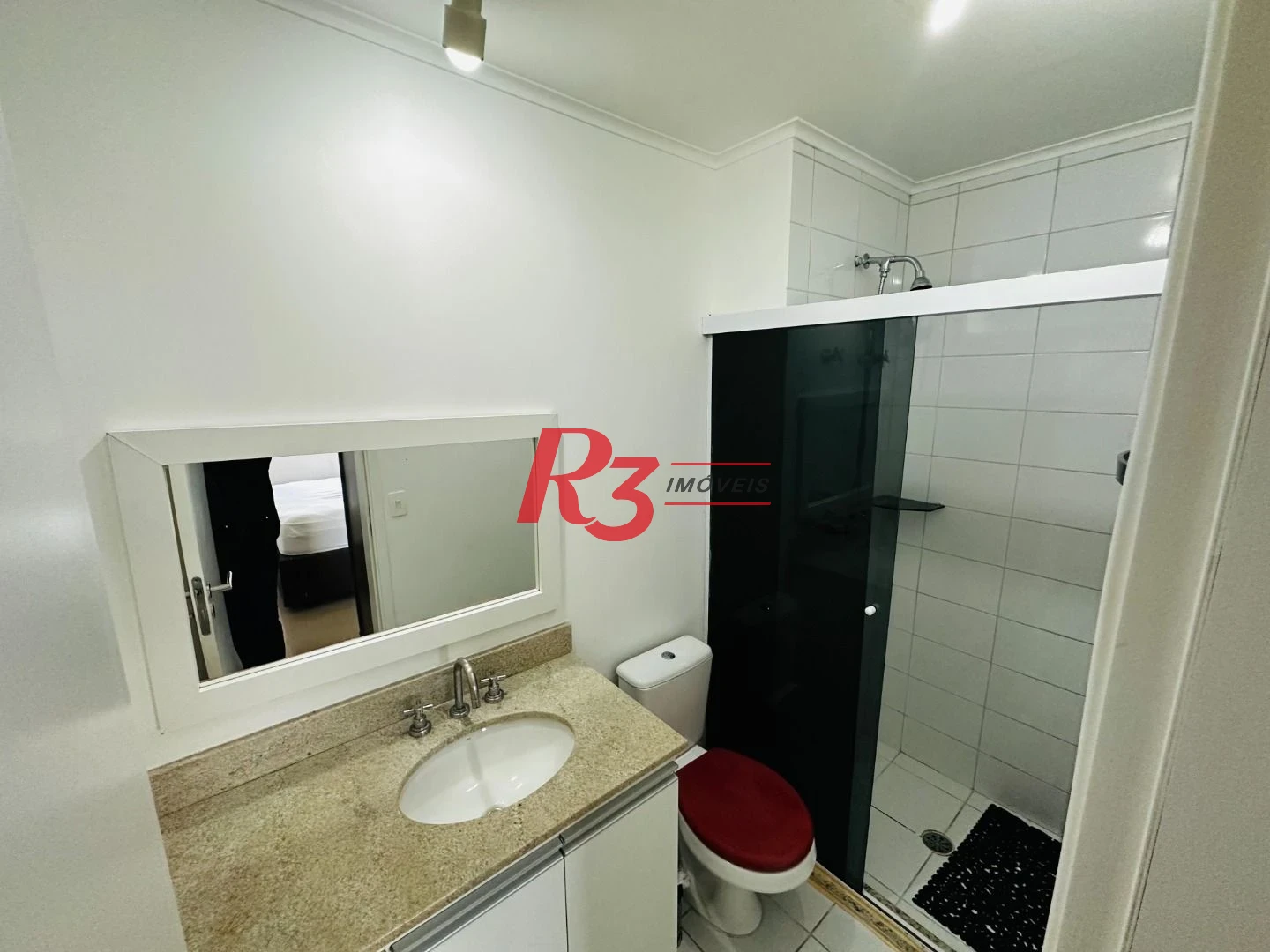 Apartamento com 1 dormitório para alugar, 47 m² por R$ 4.300,00/mês - Boqueirão - Santos/SP
