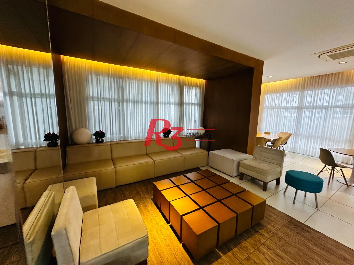 Apartamento com 1 dormitório para alugar, 47 m² por R$ 4.300,00/mês - Boqueirão - Santos/SP