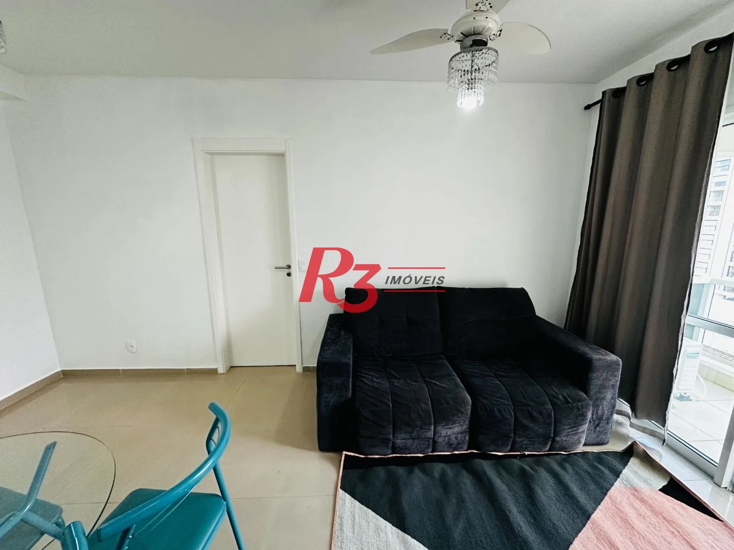 Apartamento com 1 dormitório para alugar, 47 m² por R$ 4.300,00/mês - Boqueirão - Santos/SP