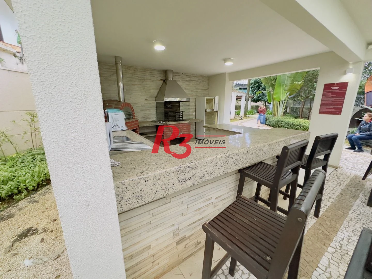 Apartamento com 1 dormitório para alugar, 47 m² por R$ 4.300,00/mês - Boqueirão - Santos/SP