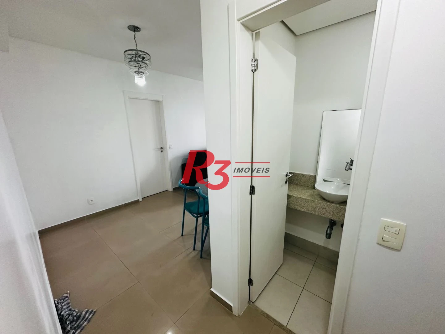 Apartamento com 1 dormitório para alugar, 47 m² por R$ 4.300,00/mês - Boqueirão - Santos/SP