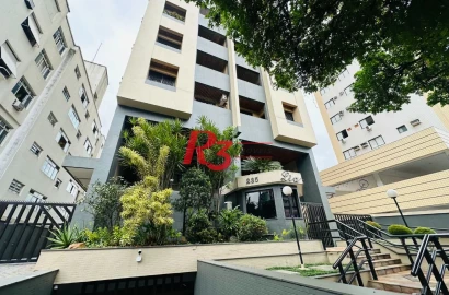 Apartamento com 2 dormitórios à venda, 93 m² por R$ 610.000,00 - Embaré - Santos/SP