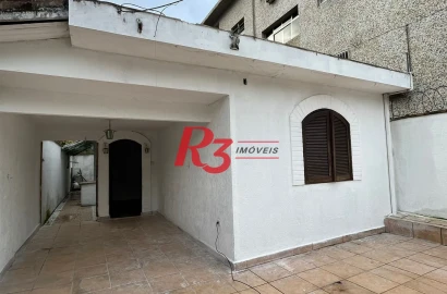 Casa com 2 dormitórios para alugar, 114 m² por R$ 3.700,02/mês - Marapé - Santos/SP