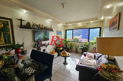 Apartamento com 2 dormitórios à venda, 100 m² por R$ 620.000,00 - Campo Grande - Santos/SP