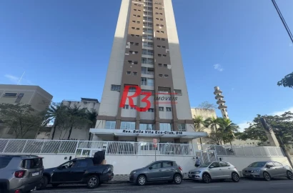 Apartamento com 2 dormitórios à venda, 69 m² por R$ 770.000,00 - Encruzilhada - Santos/SP